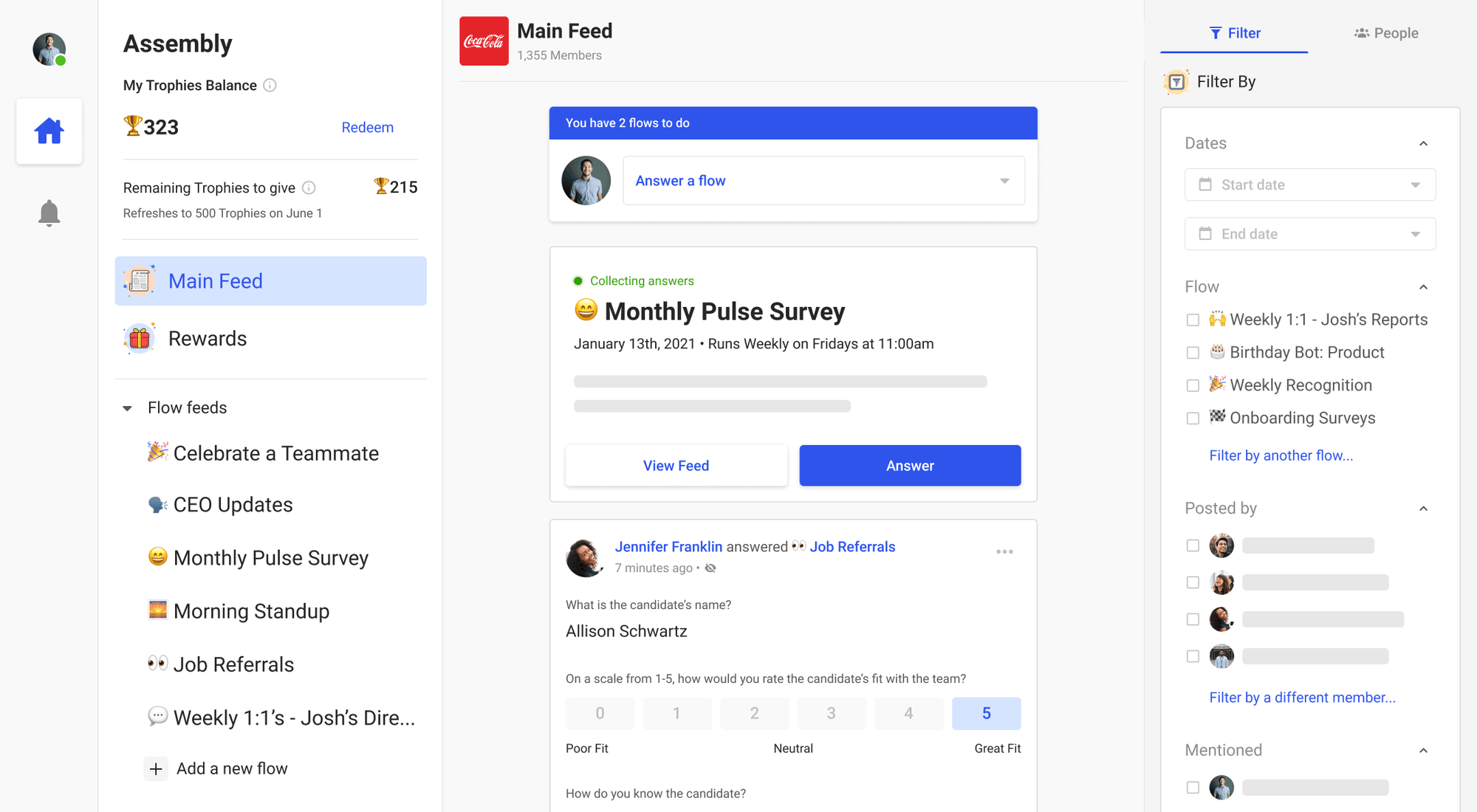 Assembly Team Transparency & Communication Tool