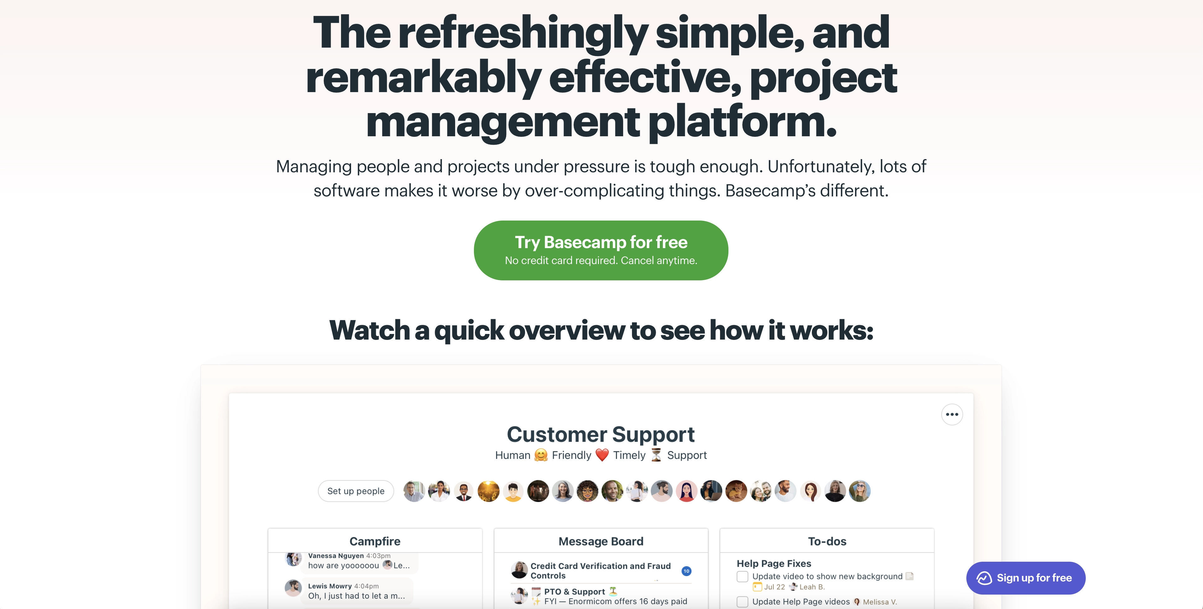 Basecamp Collaboration & Work Tool