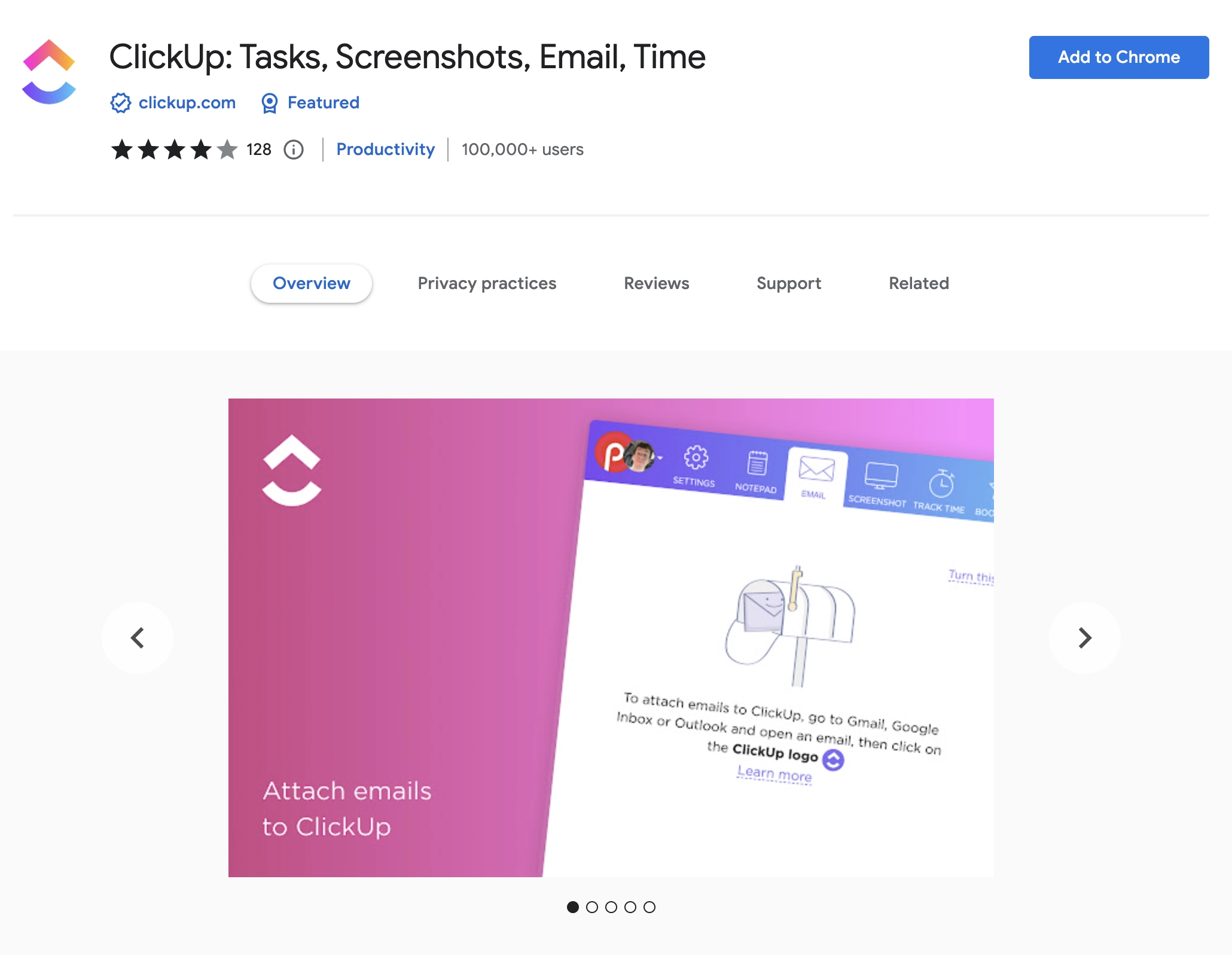 ClickUp Chrome Extension